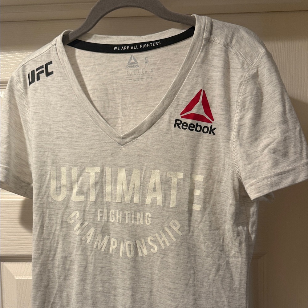 Reebok Gray UFC Short Sleeve Tee